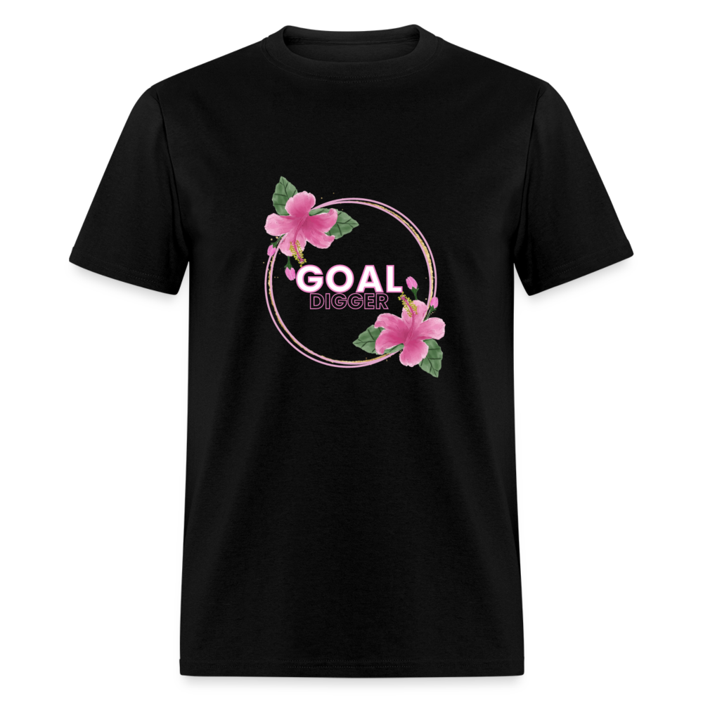 "Lily Ring Goal Digger" Unisex T-Shirt - black