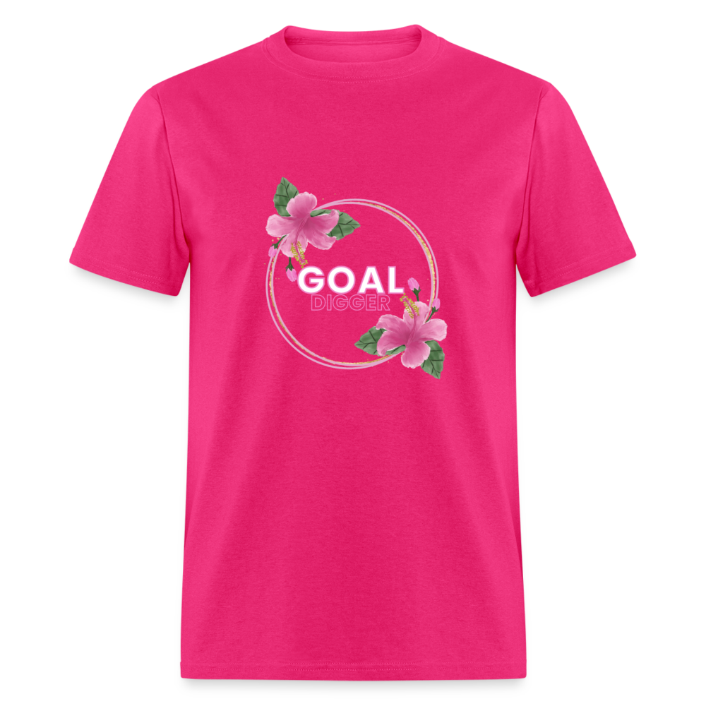 "Lily Ring Goal Digger" Unisex T-Shirt - fuchsia