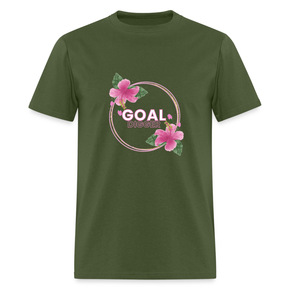"Lily Ring Goal Digger" Unisex T-Shirt - military green