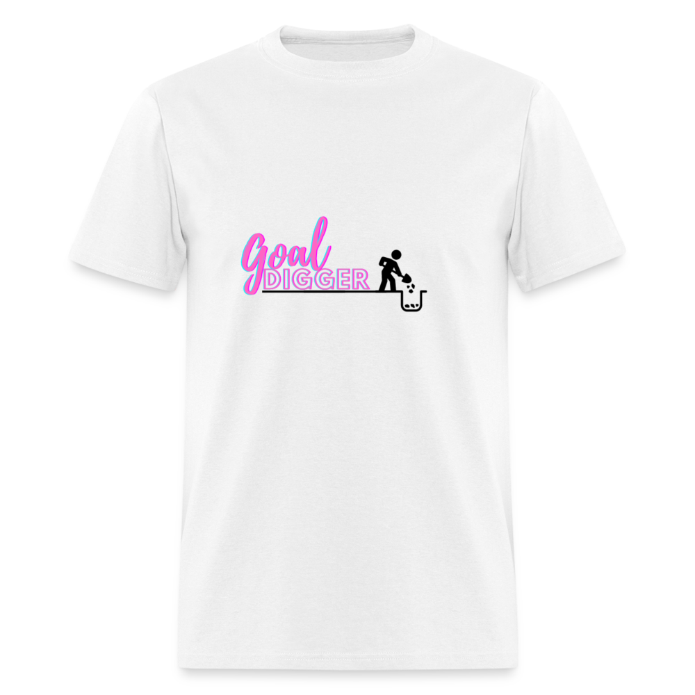 "Goal Digger" Unisex T-Shirt - white
