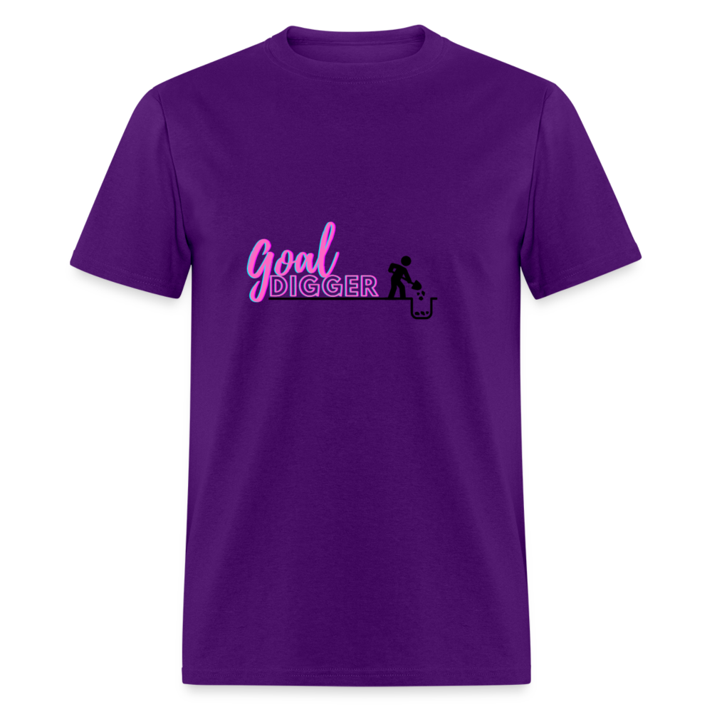 "Goal Digger" Unisex T-Shirt - purple