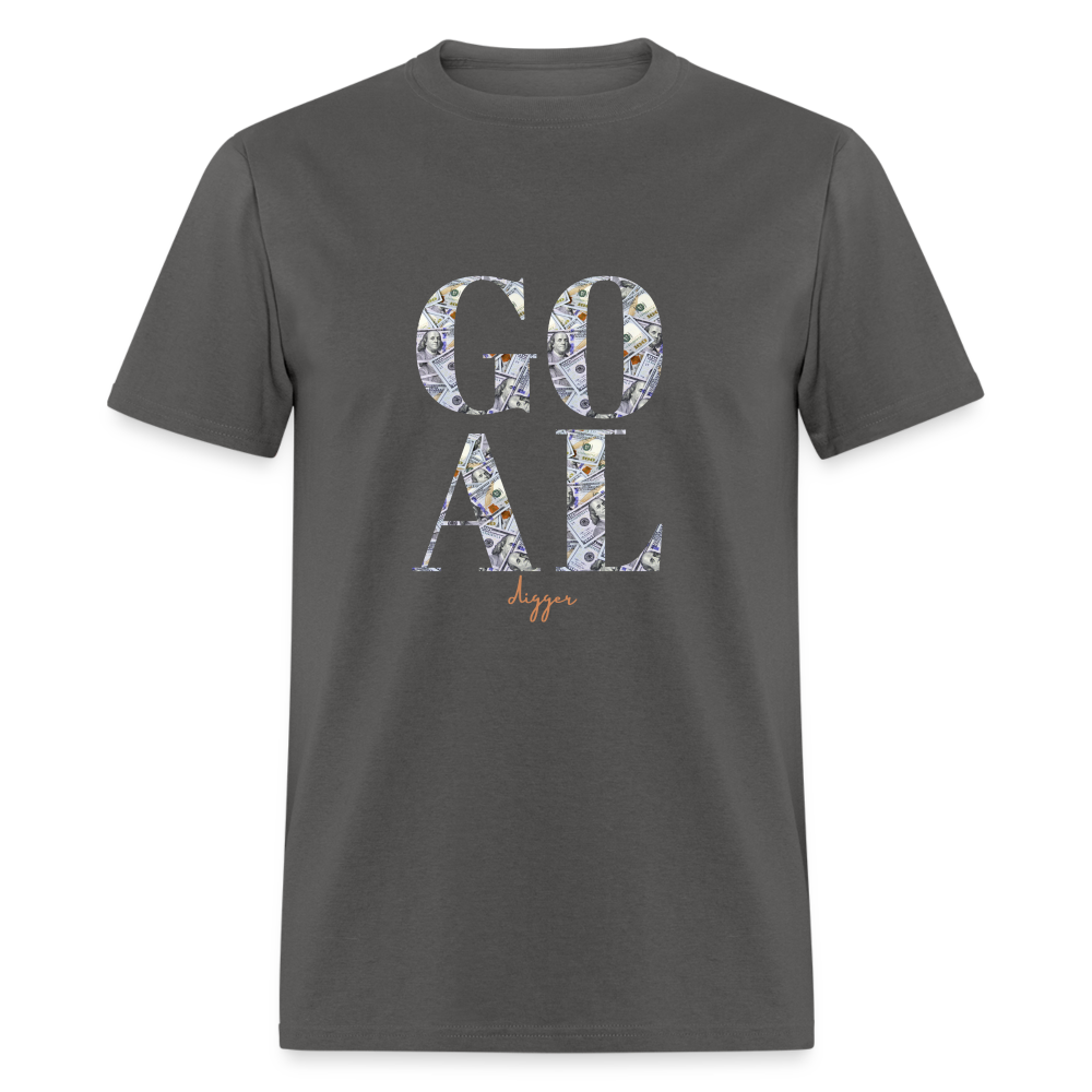 Goal Digger Abstract Money" Unisex Hot Pink T-Shirt - charcoal