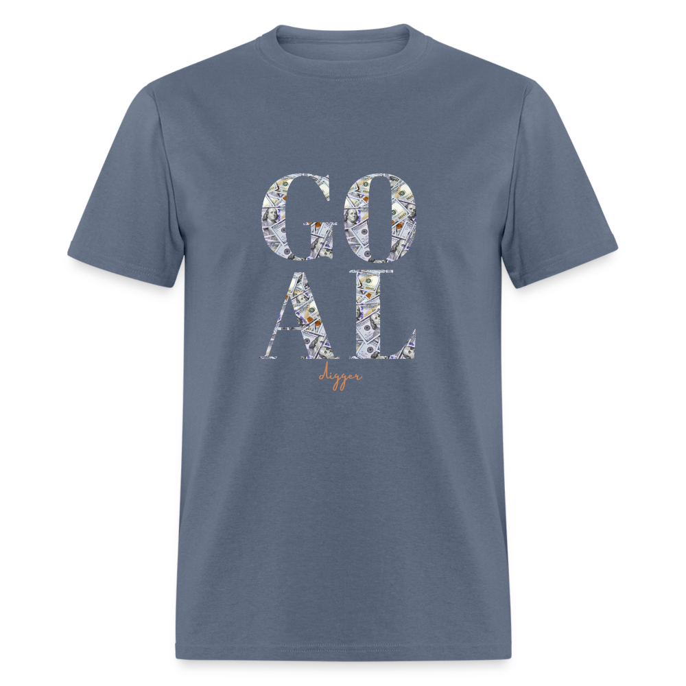 Goal Digger Abstract Money" Unisex Hot Pink T-Shirt - denim